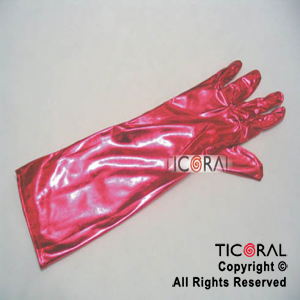 GUANTES LARGO METALIZADO FUCSIA HS2671-5 x 1